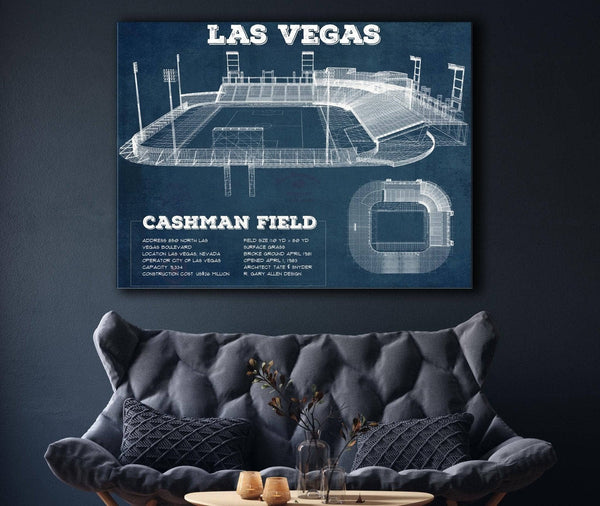 Cutler West Las Vegas Lights- Vintage Cashman Field MLS Soccer Print