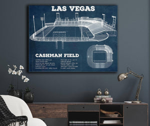 Cutler West Las Vegas Lights- Vintage Cashman Field MLS Soccer Print