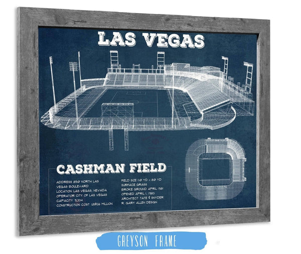 Cutler West Las Vegas Lights- Vintage Cashman Field MLS Soccer Print