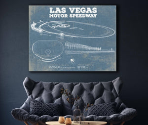 Cutler West Las Vegas Motor Speedway Blueprint NASCAR Race Track Print