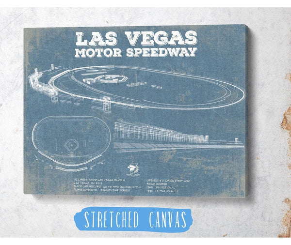 Cutler West Las Vegas Motor Speedway Blueprint NASCAR Race Track Print