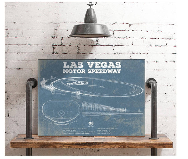 Cutler West Las Vegas Motor Speedway Blueprint NASCAR Race Track Print