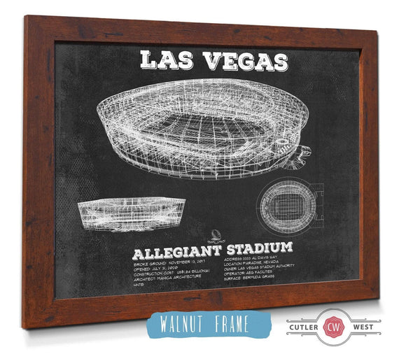 Cutler West Las Vegas Raiders Allegiant Stadium Vintage Football Print