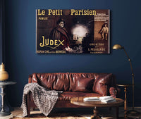 Cutler West Le Petit Parisien Publie Judex Roman Cine Par Arthur Bernede by Leonetto Cappiello