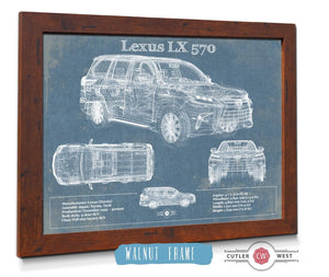 Cutler West Lexus LX 570 Vintage Blueprint Auto Print