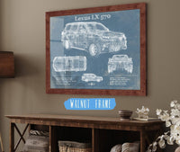Cutler West Lexus LX 570 Vintage Blueprint Auto Print