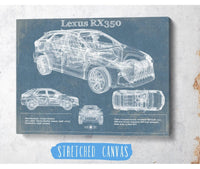 Cutler West Lexus Rx350 Vintage Blueprint Auto Print