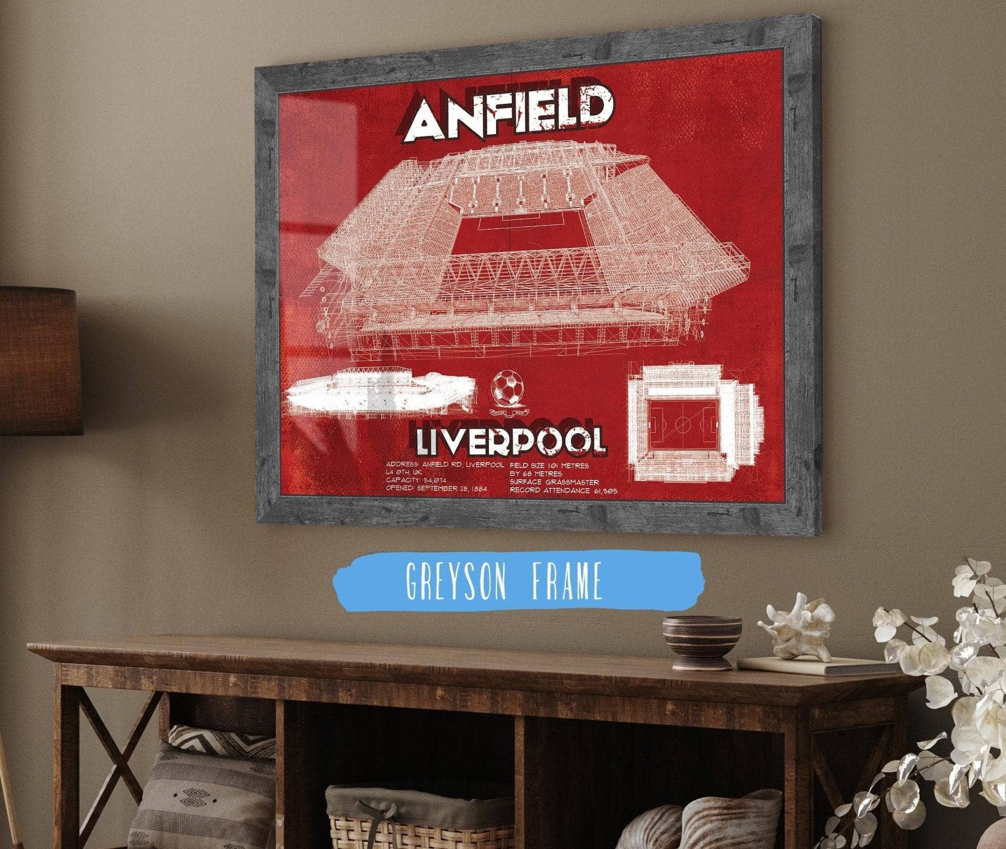 Cutler West Soccer Collection Liverpool F.C - Anfield European Football / Soccer Print