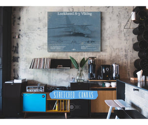 Cutler West Lockheed S-3 Viking Aircraft Patent Blueprint Original Design Wall Art