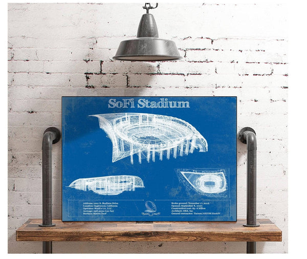 Cutler West Los Angeles Chargers - SoFi Stadium Vintage Football Print