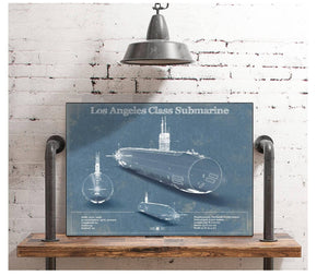 Cutler West Los Angeles-class submarine Blueprint Patent Original Art