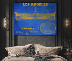 Cutler West Los Angeles Rams LA Coliseum Seating Chart - Vintage Football Print
