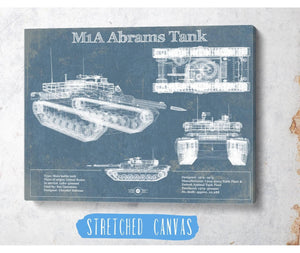Cutler West M1A Abrams Tank Vintage Blueprint Print