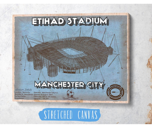 Cutler West Manchester City FC- Etihad Stadium Soccer Dark Blue Print