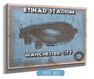 Cutler West Manchester City FC- Etihad Stadium Soccer Dark Blue Print