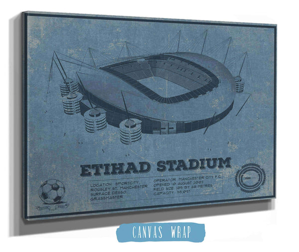 Cutler West Manchester City FC- Etihad Stadium Soccer Print