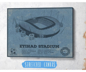 Cutler West Manchester City FC- Etihad Stadium Soccer Print