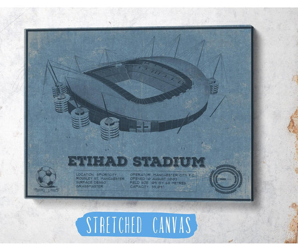 Cutler West Manchester City FC- Etihad Stadium Soccer Print