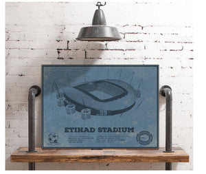 Cutler West Manchester City FC- Etihad Stadium Soccer Print