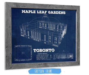 14" x 11" / Greyson Frame Cutler West Maple Leaf Gardens - Vintage NHL Hockey Print