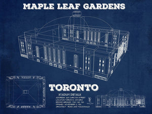 14" x 11" / Unframed Cutler West Maple Leaf Gardens - Vintage NHL Hockey Print