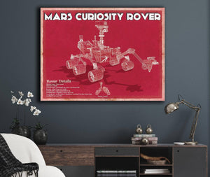 Cutler West Mars Curiosity Rover NASA Space Blueprint Print