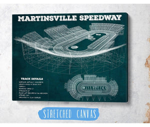 Cutler West Martinsville Speedway NASCAR Race Track Print