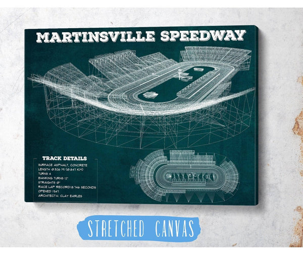 Cutler West Martinsville Speedway NASCAR Race Track Print