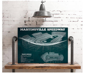 Cutler West Martinsville Speedway NASCAR Race Track Print