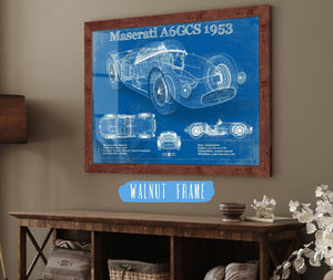 Cutler West Maserati A6GCS 1953 Original Vintage Car Blueprint