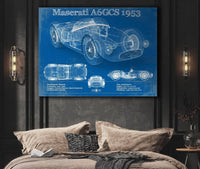Cutler West Maserati A6GCS 1953 Original Vintage Car Blueprint