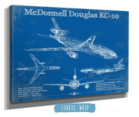 Cutler West McDonnell Douglas KC-10 Extender Aircraft Blueprint Original Military Wall Art