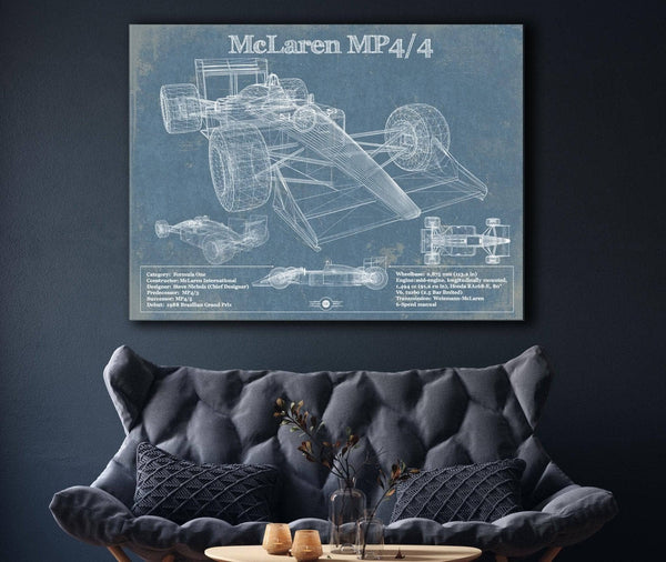 Cutler West McLaren MP4-4 Formula One Race Car Print
