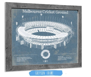 Cutler West Melbourne Cricket Ground Vintage Australian Football AFL Stadium Print