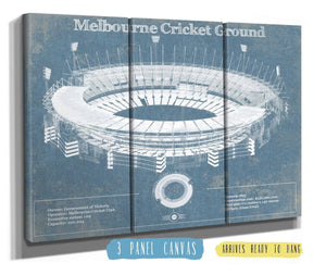 Cutler West Melbourne Cricket Ground Vintage Australian Football AFL Stadium Print