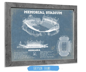 14" x 11" / Greyson Frame Cutler West Memorial Stadium (Lincoln) Nebraska Cornhuskers