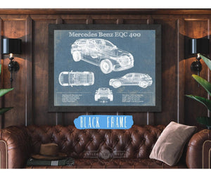 Cutler West Mercedes-Benz EQC Blueprint Vintage Auto Print