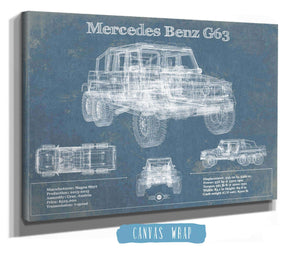 Cutler West Mercedes Benz G63 Blueprint Vintage Auto Print