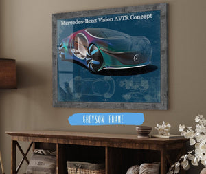 Cutler West Mercedes Benz Vision AVTR Concept Vintage Blueprint Auto Print