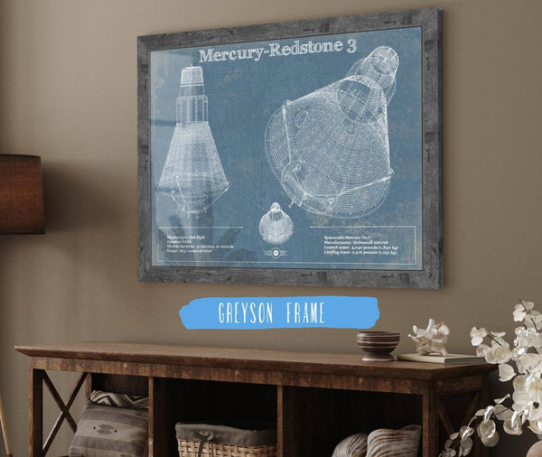 Cutler West Mercury-Redstone 3 (Freedom 7) NASA Aviation Space Print