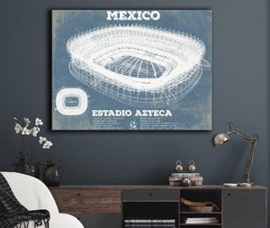 Cutler West Mexico Football - Vintage Estadio Azteca Stadium Soccer Print