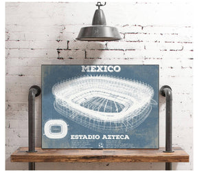 Cutler West Mexico Football - Vintage Estadio Azteca Stadium Soccer Print