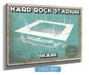 Cutler West Miami Dolphins Hard Rock Stadium - Vintage Football Print