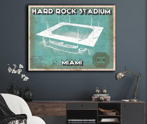 Cutler West Miami Dolphins Hard Rock Stadium - Vintage Football Print