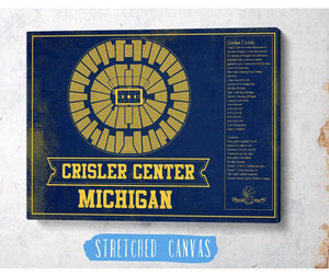 Cutler West Michigan Men's Women's Basketball Team Colors- Crisler Center NCAA Vintage Print
