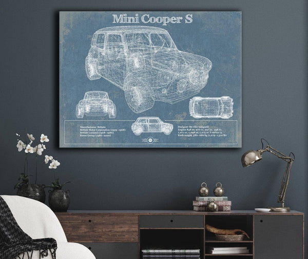 Cutler West Mini Cooper Vintage Car Print