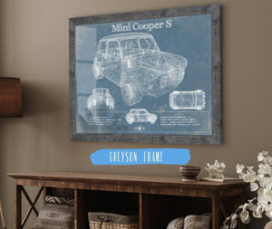 Cutler West Mini Cooper Vintage Car Print