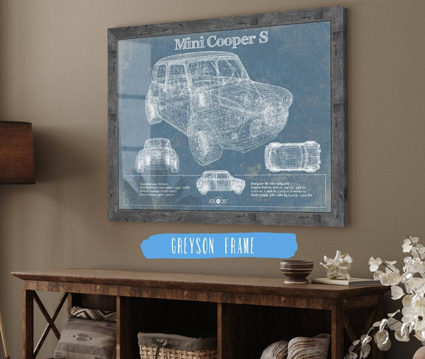 Cutler West Mini Cooper Vintage Car Print