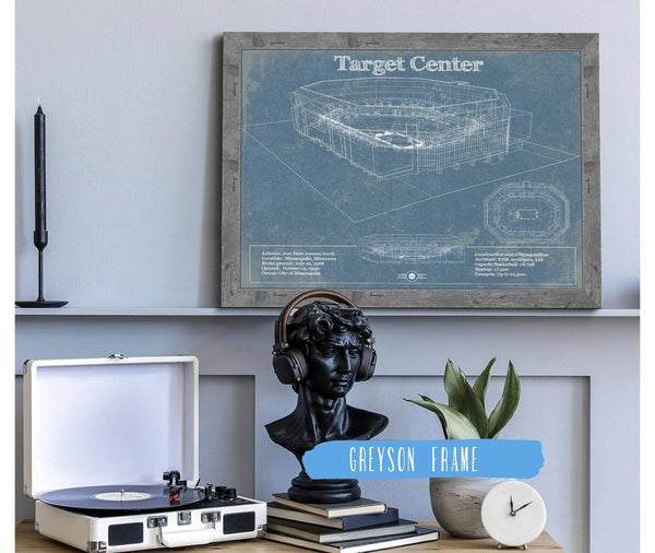 Cutler West Minnesota Timberwolves  - Vintage Target Center NBA Print