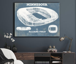 Cutler West Minnesota United -  Vintage  Allianz Field MLS Soccer Print